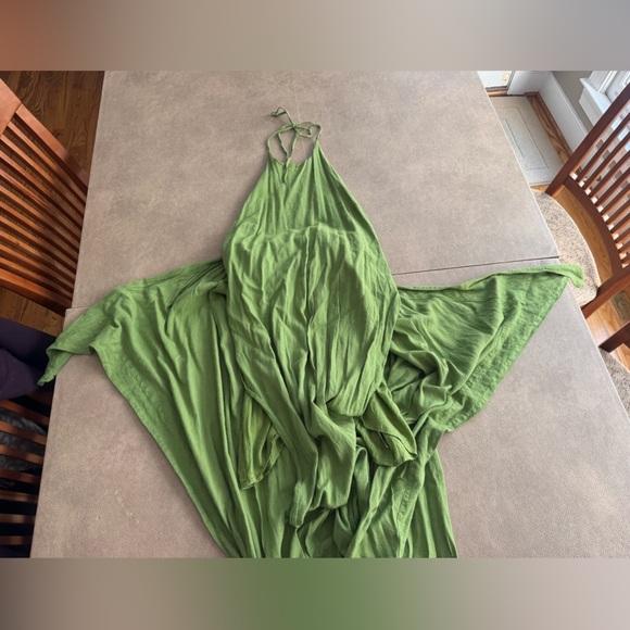 Free People free-est Call Me Midi wrap dress in green - Picture 8 of 15